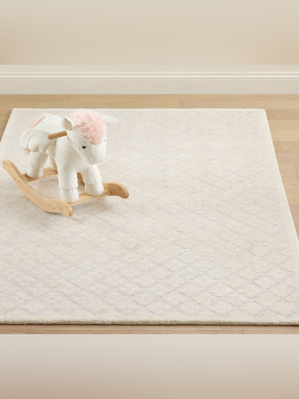 5x8’ - Ella Floral Wool Rug - Lavender